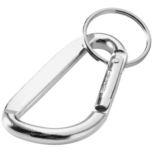 Timor recycled aluminium carabiner keychain Timor recycled aluminium carabiner keychain