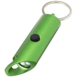 Flare RCS recycled aluminium IPX LED light and bottle opener with keychain Flare RCS recycled aluminium IPX LED light and bottle opener with keychain