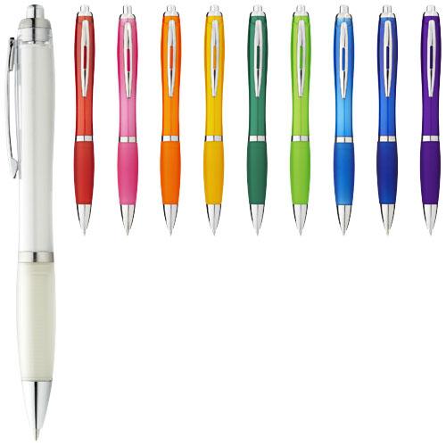Nash ballpoint pen with coloured barrel and grip Nash ballpoint pen with coloured barrel and grip