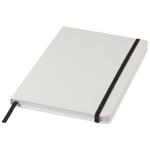 Spectrum A5 white notebook with coloured strap Spectrum A5 white notebook with coloured strap