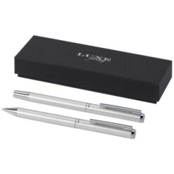 Lucetto recycled aluminium ballpoint and rollerball pen gift set Lucetto recycled aluminium ballpoint and rollerball pen gift set
