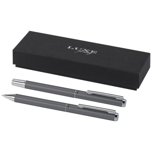 Lucetto recycled aluminium ballpoint and rollerball pen gift set Lucetto recycled aluminium ballpoint and rollerball pen gift set