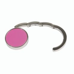 Round metal bag hook, dual-magnet reinforced closure, in a black box