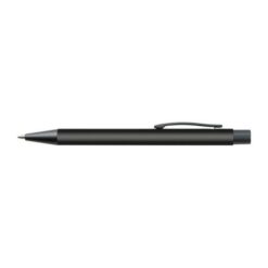 Plastic ballpoint pen with metal clip