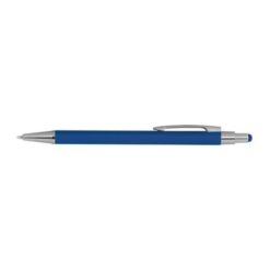 Metal ballpen with rubber coating and touch functi
