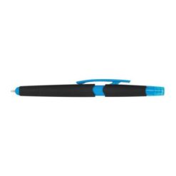 Plastic ballpen with highlighter and touch functio