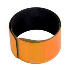 Reflective polyester and PVC slap safety bracelet with steel inner, 30 x 3 cm Reflective polyester and PVC slap safety bracelet with steel inner, 30 x 3 cm