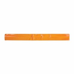 Reflective polyester and PVC slap safety bracelet with steel inner, 30 x 3 cm