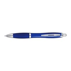 Transparent ball pen with rubber grip Transparent ball pen with rubber grip