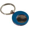 Metal key ring with shopping trolley token in a black box