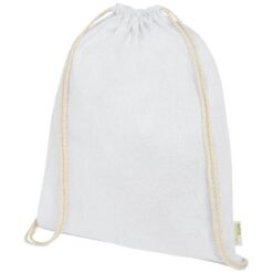Orissa 100 g/m² GOTS organic cotton drawstring backpack 5L
