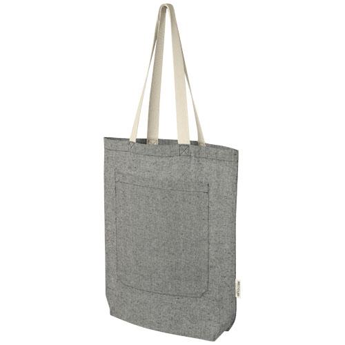 Pheebs 150 g/m² recycled cotton tote bag with front pocket 9L Pheebs 150 g/m² recycled cotton tote bag with front pocket 9L