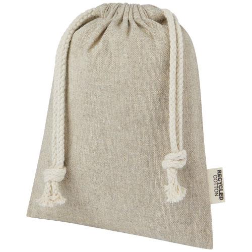 Pheebs 150 g/m² GRS recycled cotton gift bag small 0.5L Pheebs 150 g/m² GRS recycled cotton gift bag small 0.5L