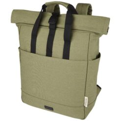 Joey 15” GRS recycled canvas rolltop laptop backpack 15L Joey 15” GRS recycled canvas rolltop laptop backpack 15L