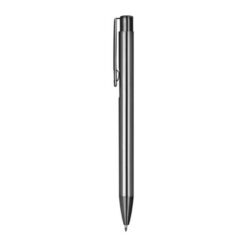 Aluminium push pen, shiny metalic