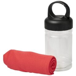 Remy cooling towel in PET container Remy cooling towel in PET container