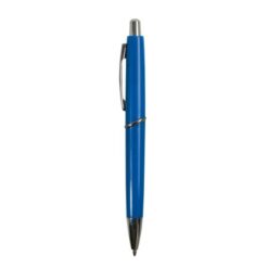 ABS plastic snap pen with coloured barrel and metal clip, jumbo refill