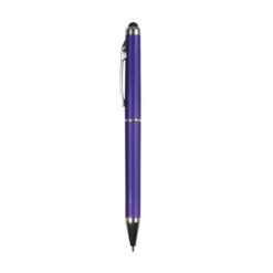 Plastic twist pen with touchscreen rubber tip