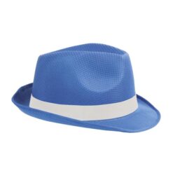 Polyester hat with 2.5 cm-wide, elastic, detachable customisable band Polyester hat with 2.5 cm-wide, elastic, detachable customisable band
