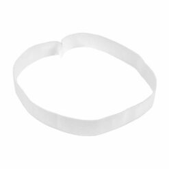 Polyester hat with 2.5 cm-wide, elastic, detachable customisable band