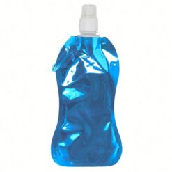 Foldable PE/PET BPA free water bottle (480ml), with snap hook Foldable PE/PET BPA free water bottle (480ml), with snap hook