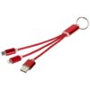 Metal 3-in-1 charging cable with keychain Metal 3-in-1 charging cable with keychain