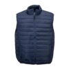Padded 50D polyester vest with 210T polyester lining and 2 pockets. Sizes: XS/S/M/L/XL/XXL