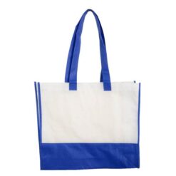 80 g/m2 non-woven fabric shopping bag with gusset and long handles