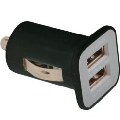 Micro USB car charger with 2 USB ports. Input 12 V - Output 5 V/1000 mA; 5 V/2100 mA Micro USB car charger with 2 USB ports. Input 12 V - Output 5 V/1000 mA; 5 V/2100 mA