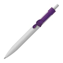 Ball pen with finger pointer clip