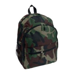 600D polyester 6-pocket backpack (two mesh side pockets). Front pocket with velcro 600D polyester 6-pocket backpack (two mesh side pockets). Front pocket with velcro