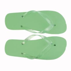 UNISEX flip-flops with PE (120 g) sole and transparent PVC straps. One size (40-44)