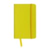 PVC notebook with coloured elastic, blank sheets (80 pages), satin bookmark