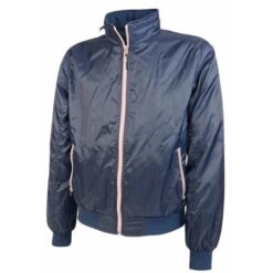 Water-resistant 190T nylon jacket with mesh lining, 2 pockets and fold-away hood with zip