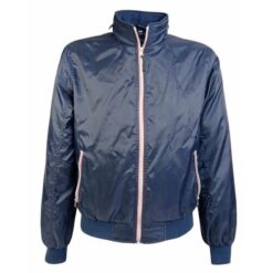 Water-resistant 190T nylon jacket with mesh lining, 2 pockets and fold-away hood with zip