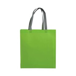 Laminated, heat-sealed 100 g/m2 non-woven fabric shopping bag with gusset