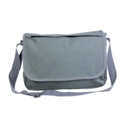 600D polyester book bag with 2 pockets and adjustable shoulder strap