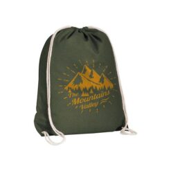 135 g/m2 cotton backpack with drawstring closure