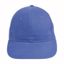 Thick cotton 6-panel cap with adjustable velcro strap