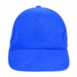 Thick brushed cotton 5-panel cap with adjustable velcro strap