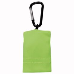 Snap hook keychain with foldable polyester microfibre screen/lens cleaning cloth