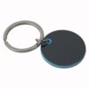 Round metal key ring with coloured plastic edge