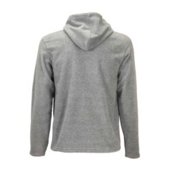 Full-zip microfleece (180 g/m2) men hoodie with 2 kangaroo pockets. Sizes: S/M/L/XL/XXL