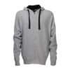 Men s hoodie, 60% cotton/40% polyester (280 g/m2), with full zipper and 2 kangaroo pockets