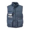 Padded vest, 65% polyester/35% cotton (280 g/m2), with identification badge pocket