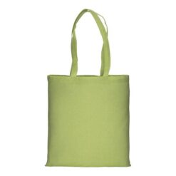 150 g/m2 recycled cotton shopping bag, melange effect, long handles
