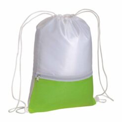 210T polyester backpack with coloured zip pocket and drawstring closure 210T polyester backpack with coloured zip pocket and drawstring closure