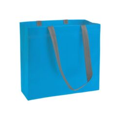 Laminated non-woven fabric shopping bag with gusset and long handles Laminated non-woven fabric shopping bag with gusset and long handles