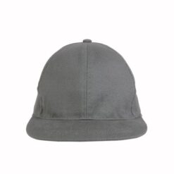 Thick cotton 6-panel cap with straight visor and adjustable velcro strap
