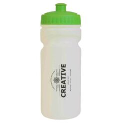 Plastic sport bottle  with coloured lid (500 ml)